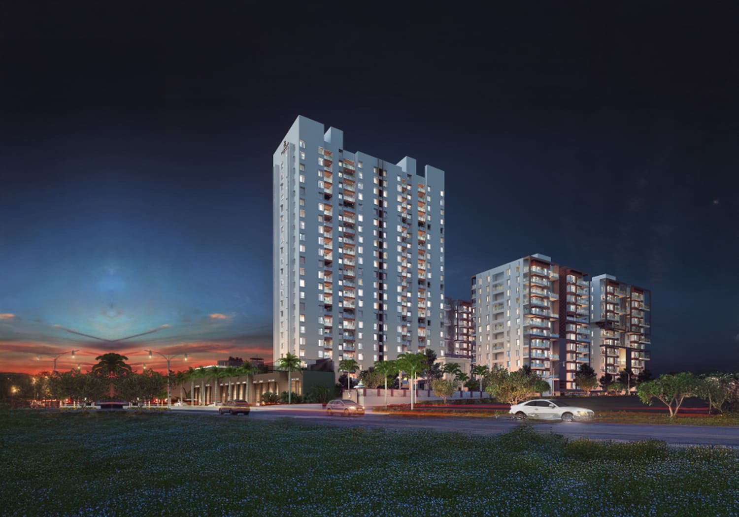 Exterior view of Villas Javdekar Palladio La Viento &mdash; photo gallery, images, brochure, amenities, cost sheet, price breakup, availability details, RERA number, RERA certificate, possession date, layout plan, logo, floor plan, master plan, and location map showcasing project highlights and features.